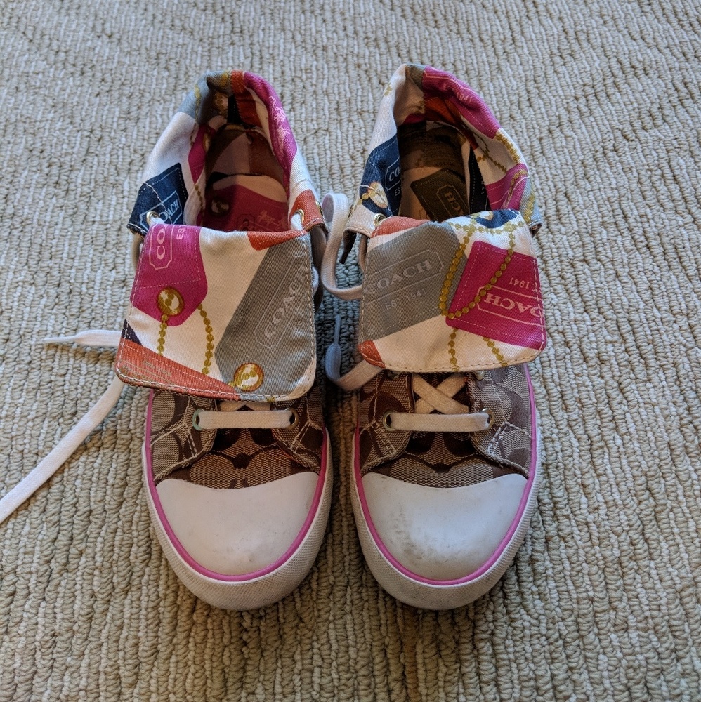 Coach high top fold over